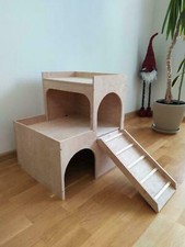 RABBIT 3tier hop up House Castle Shelter Hideout Hideaway Hutch small animal