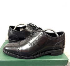 Samuel Windsor Smart Black Shoes & Shoe Horn Size UK8.5 Boxed