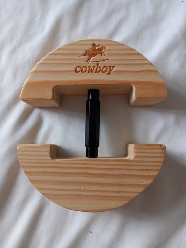 Cowboy adjustable wooden hat - cowboy,