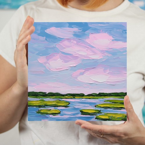 Original oil painting abstract - original,