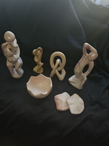 Set kenyan soapstone - of, 7