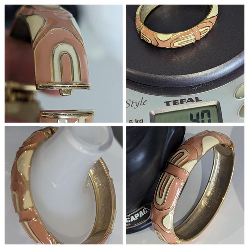 Vintage pink cream gold - pink, &