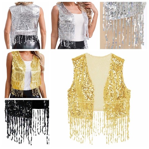 Women sequin vest - uk, women's