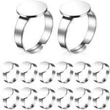  20 Pcs Ring Blanks for