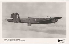 AVRO SHACKLETON MR MK 3 REAL PHOTO POSTCARD RPPC RAF ROYAL AIR FORCE