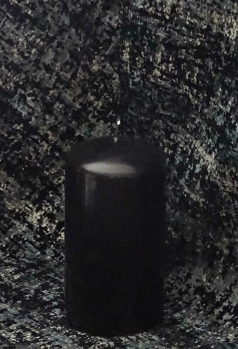 Black gloss decorative - gloss, candle