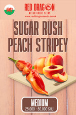Sugar Rush Peach Stripey Chilli Seeds - Sugar Rush Peach Pepper Seeds