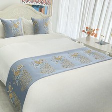 Ethnic Satin Faux Silk Bed