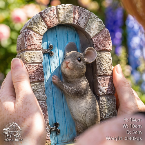 Mouse doorway fairy door - mouse,