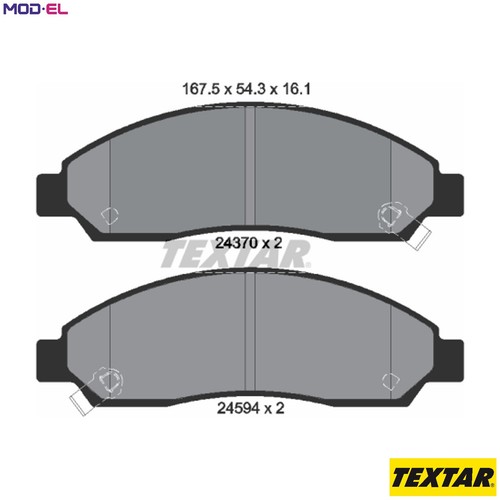 Brake pad set disc - pad,