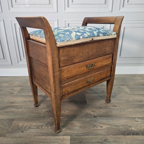Antique piano stool - antique, mahogany