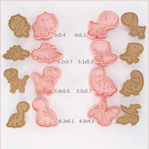 8pcs cartoon cookie cutters - cartoon,