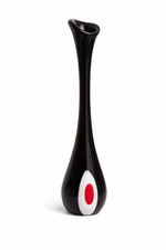 Large Black Art Glass Floor