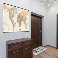 60.96cm*91.44cm/A1 A2  UK World Map Wall Poster English Unframe Geography