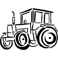'Tractor' Stencils / Templates (WS003906)