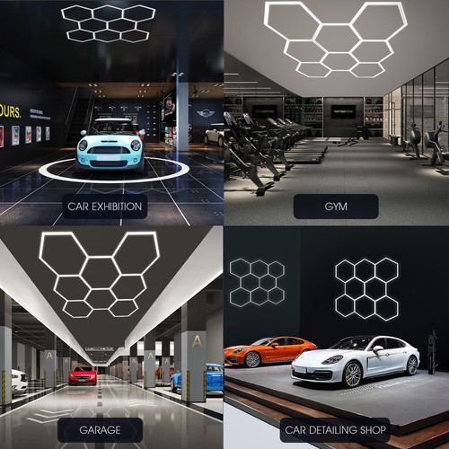 Hexagon led lighting - 8,