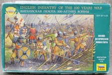 1/72 ENGLISH INFANTRY of the 100 YEARS WAR 8060 Zvezda 33949