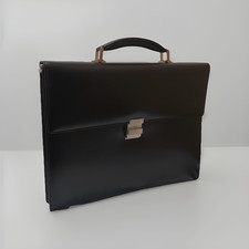 Montblanc Meisterstuck Black Leather Briefcase Men’s Business Bag Document Case