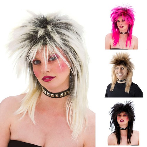80s glam rocker wig spiky - rocker,