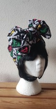 Red Black Gold Green XL African Handmade Hair /Tie Shoulder Scarf Bandana Women 