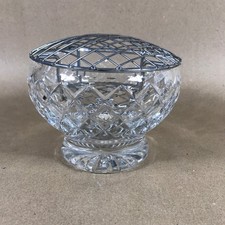 Large Vintage Cut Crystal Rose