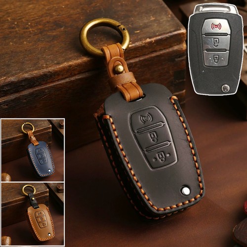 Leather car key - key, cover