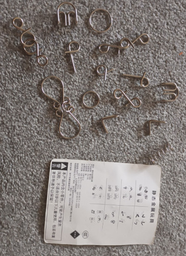Metal brain teaser puzzles - metal,