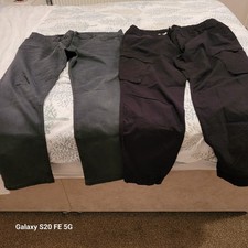 2 x Mens Trousers-Next Navy