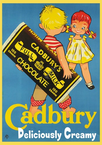 Vintage poster cadburys - vintage,