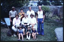 35mm Slide Family People Portrait Garden Men Women Children