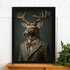 Vintage Stag In A Suit