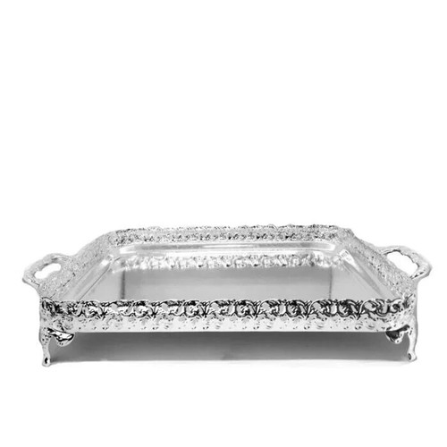 Large silver rectangle - silver,