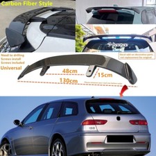 Fits Alfa Romeo 156 Carbon Look Style Rear Window Roof Spoiler Wing Universal