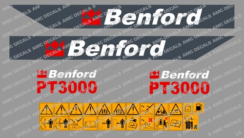 Benford pt3000 dumper decals - ,