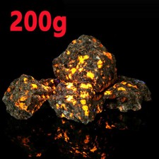 200g Natural Raw Rough Yooperlite Flame Fire Stone Mineral Crystal Specimens