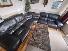 Large Black Modular Leather