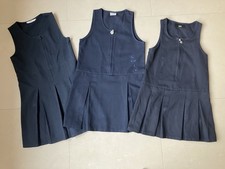 Girls Navy Blue School Pinafores Dress Bundle M&S Next Age 6-7 