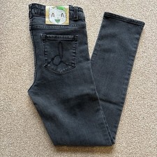 Drop Dead Kitty Brains Skinny Denim Jeans / Pants - W30 L30 - Soft Black. RARE!