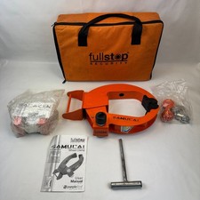 Fullstop Security Samurai Wheel Clamp FSWC10CB + Saracen Hitch Lock HL200