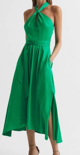 Reiss evvie green midi - reiss,