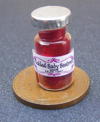 Dolls house jar - house,