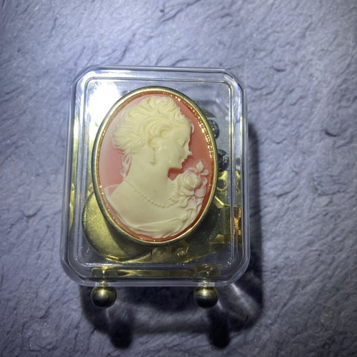 Vintage pink cameo - vintage, music