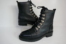 FAT FACE BLACK GRAINED LEATHER
