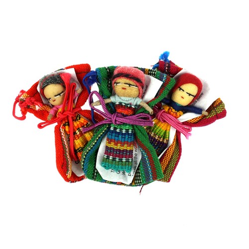 Guatemalan worry dolls genuine - guatemalan,