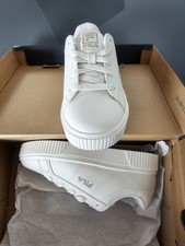 Fila Panache Kids Trainers White Pink sneakers Children Girl shoes Size 13 uk