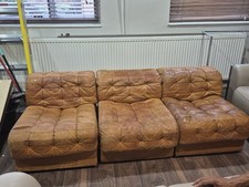  Tan / cigar brown iconic De Sede DS-11 Chair. 3 available