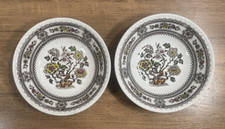 2 Vtg Miniature Floral Serving