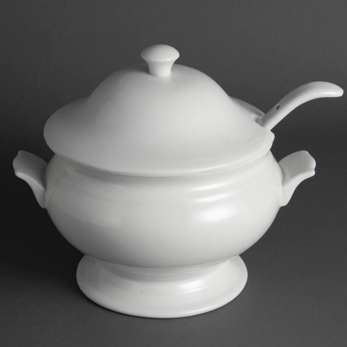 Olympia soup tureen - tureen, ladle