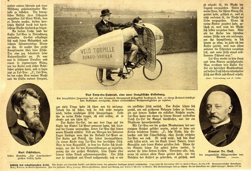 Velo torpille torpedo bicycle - torpedo,