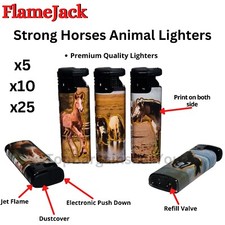 5 x FlameJack Jet Lighters Set